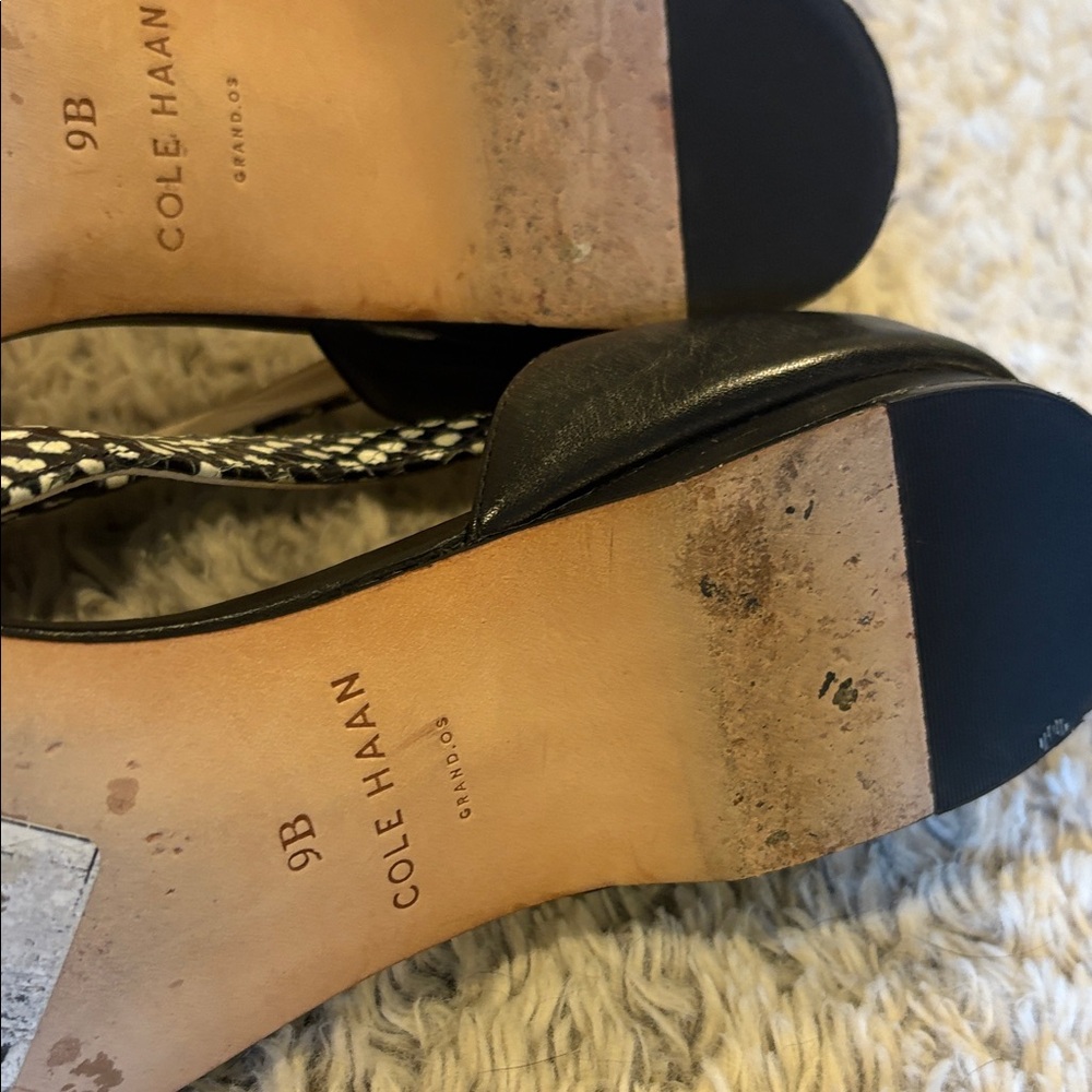 Cole Haan Women's Black and White Patterned Flats - Picture 4 of 5